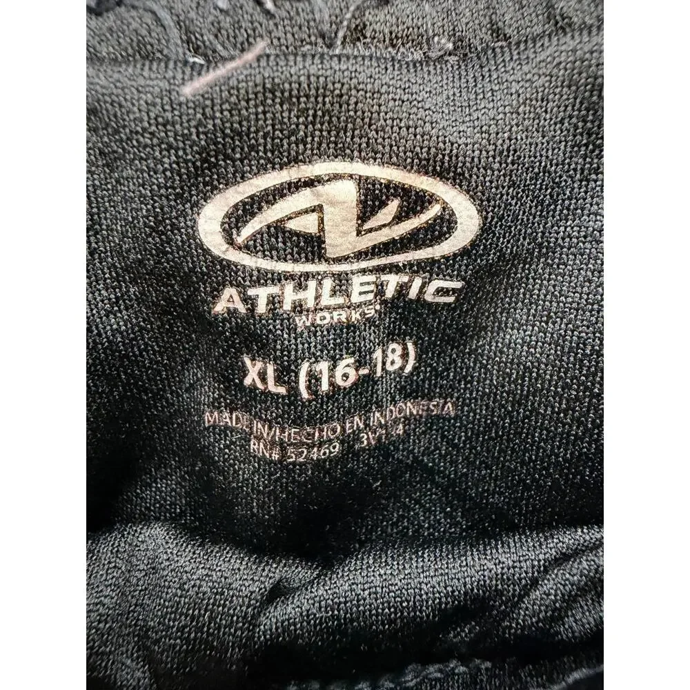 Athletic Works Girls XL 16-18 Gray Camo Running Shorts Lined Pockets